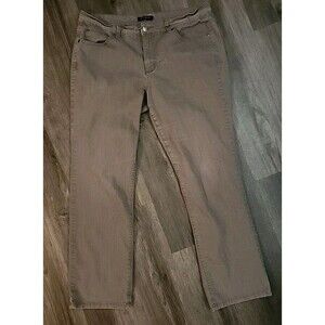 Bandolino Womens Jeans 14 Tan Straight Leg Brown